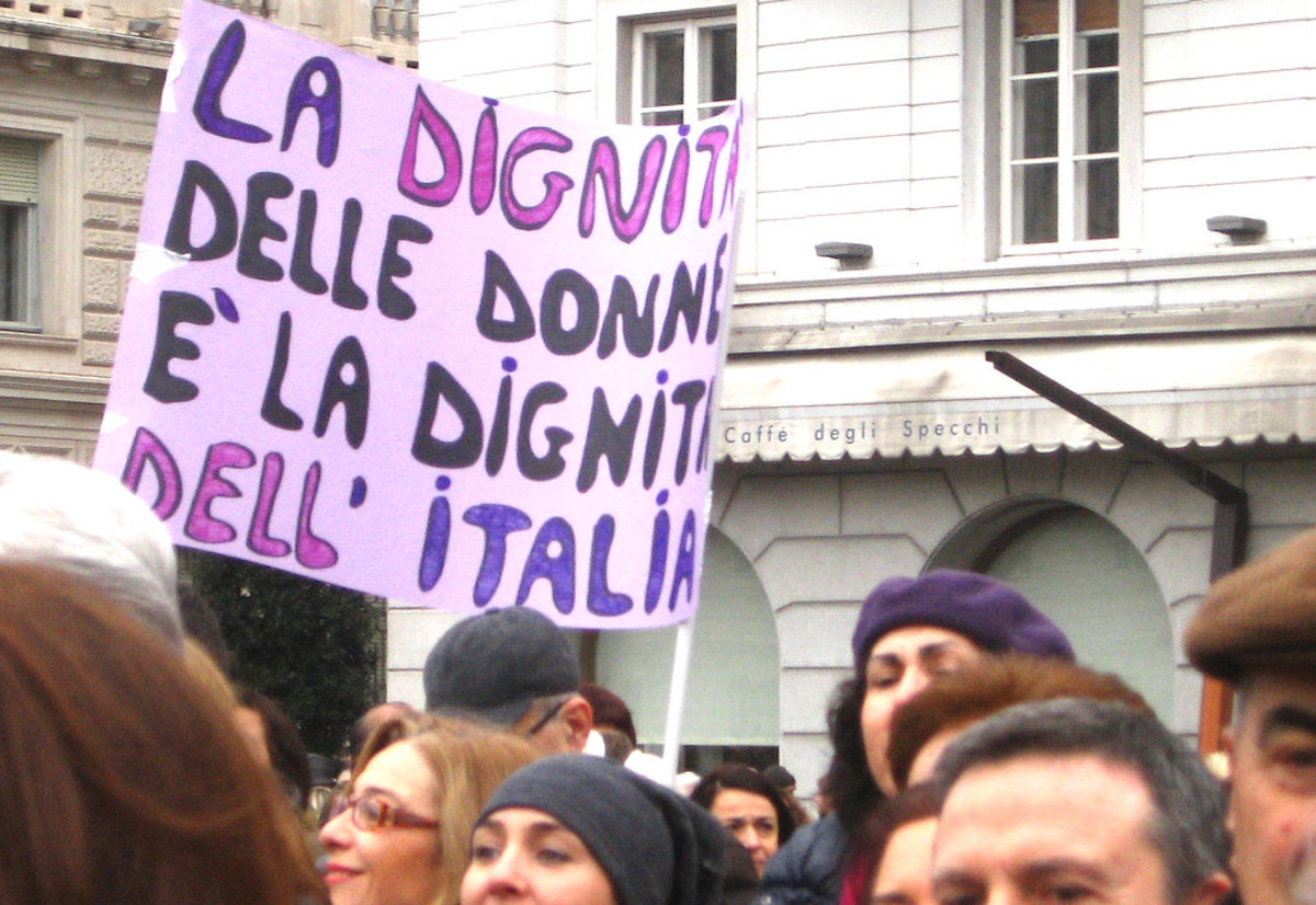 Una manifestazione per i diritti delle donne