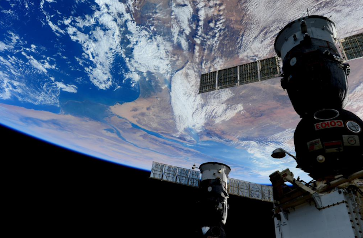 L'area del Nilo vista dalla Stazione spaziale internazionale