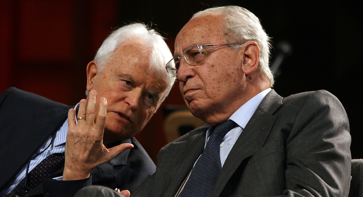 Il giudice Giancarlo Caselli con Virginio Rognoni (2006)