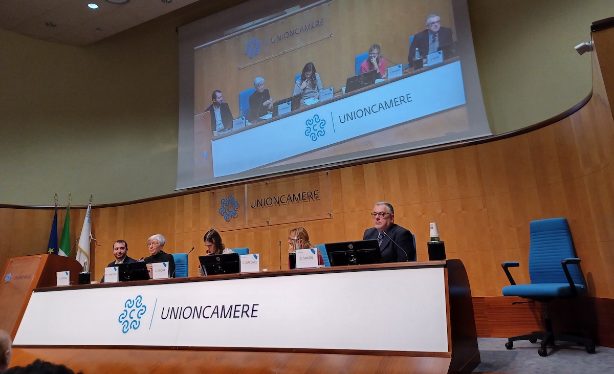 Un momento del convegno di Unioncamere