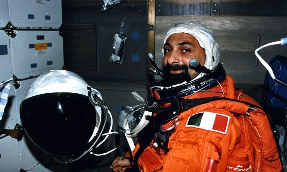 L'astronauta e astrofisico Umberto Guidoni in missione