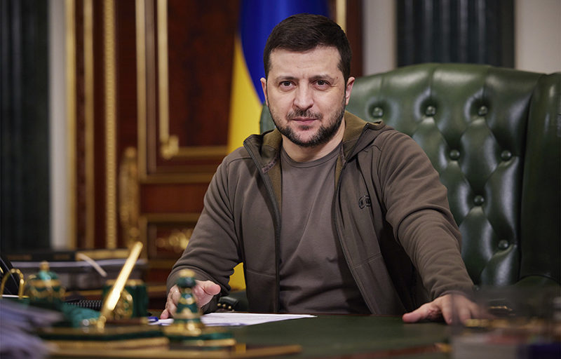 Il presidente ucraino Volodimyr Zelensky