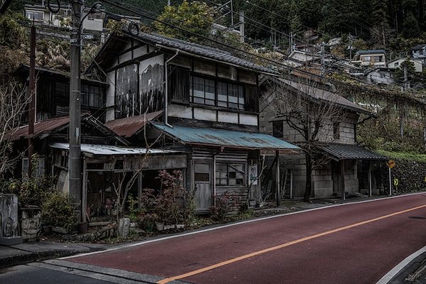 Una akiya, una casa fantasma del Giappone