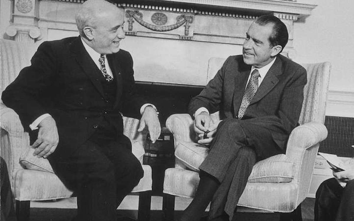 Amintore Fanfani con Richard Nixon - Wikimedia Commons